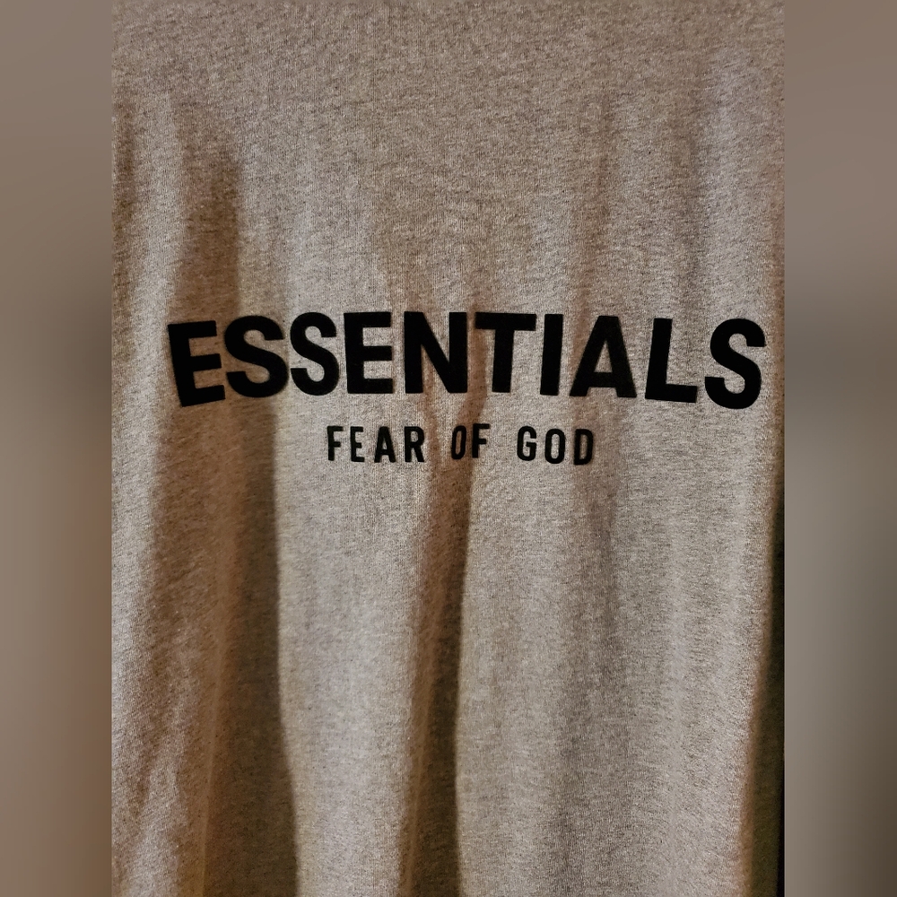 Fog Essentials Ls Tee. Size Large. Color Grey. - image 5